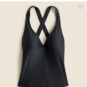 Black Cross-Back Swimsuit